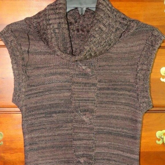 New NWOT Ambiance Apparel Marled Knit Cowl Neck Tunic Sweater Dress - Small - Picture 1 of 15